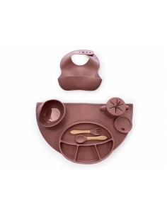 Set Pappa Silicone Rosa 7 Pezzi Autosvezzamento | Shop in Casa