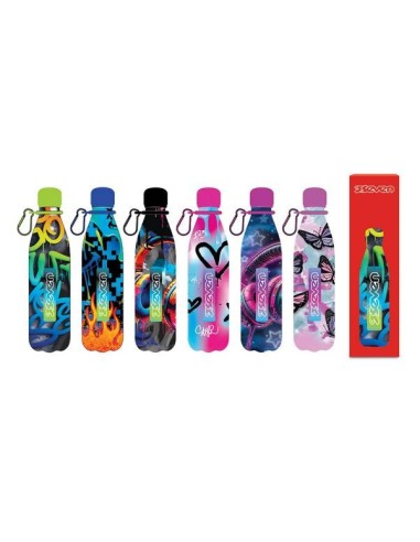 THERMOS E PORTAVIVANDE: vendita online Borraccia termica, acciaio inox, 500 ml, Seven, assortito in offerta