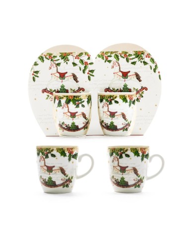 SET 2 TAZZINE IN PORCELLANA 80ML