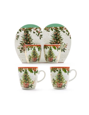 SET 2 TAZZINE IN PORCELLANA 80ML
