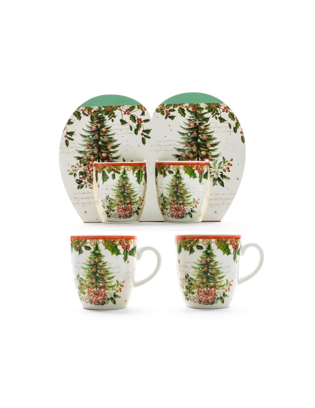 SET 2 TAZZINE IN PORCELLANA 80ML