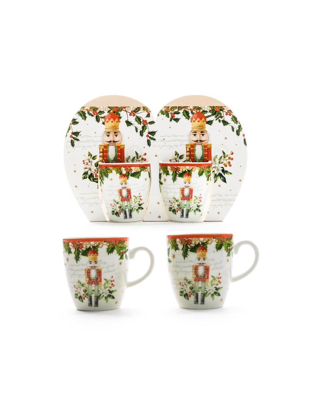 SET 2 TAZZINE IN PORCELLANA 80ML