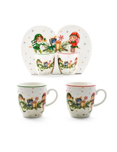 SET 2 TAZZINE IN PORCELLANA 80ML