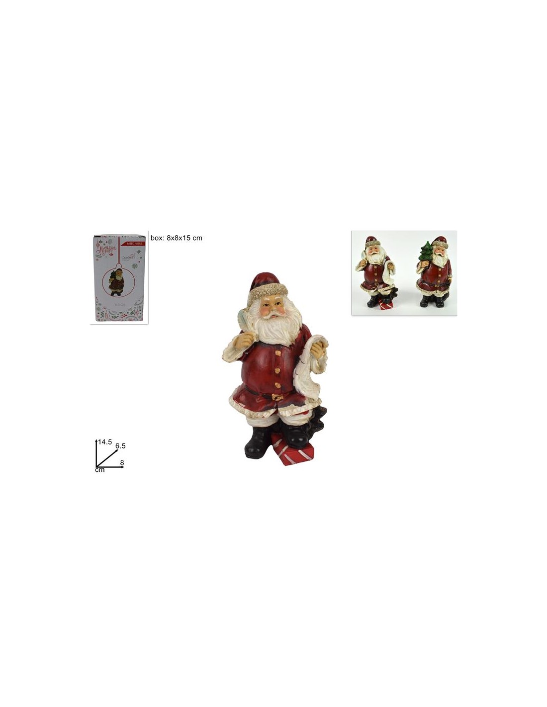 BABBO NATALE 14.5CM ASSORTITO