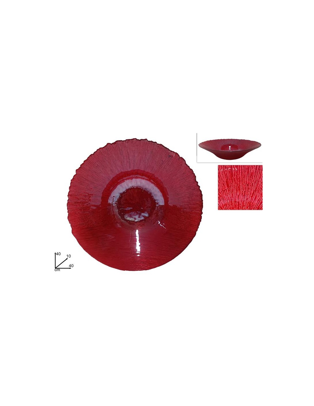 BUSTE E CARTE DA REGALO: vendita online Centrotavola di Natale Vetro Rosso 40cm, Decorazioni Natalizie, Accessori Tavola, La ...