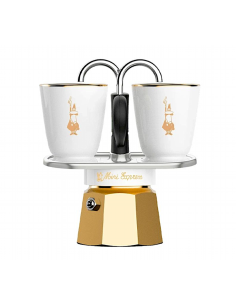CAFFETTIERA MINI EXPRESS PURE GOLD CON TAZZINE BIALETTI
