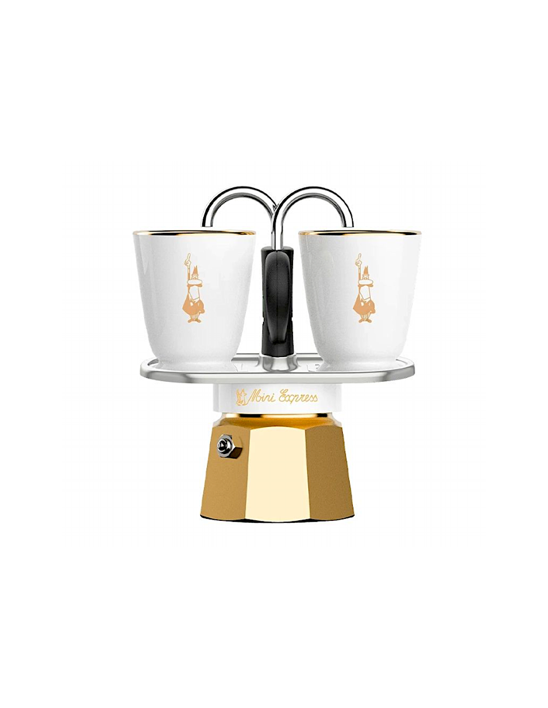 CAFFETTIERA MINI EXPRESS PURE GOLD CON TAZZINE BIALETTI