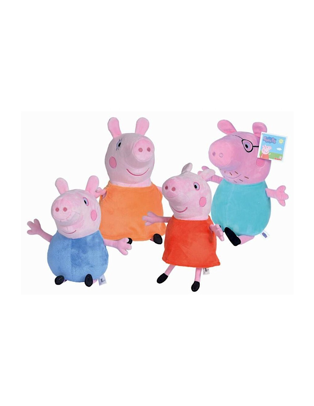 PELUCHE: vendita online PEPPA PIG, PERSONAGGI 4 ASSORTITI, PEPPA, GEORGE, MAMMA E PAPÀ, 20-26 CM in offerta