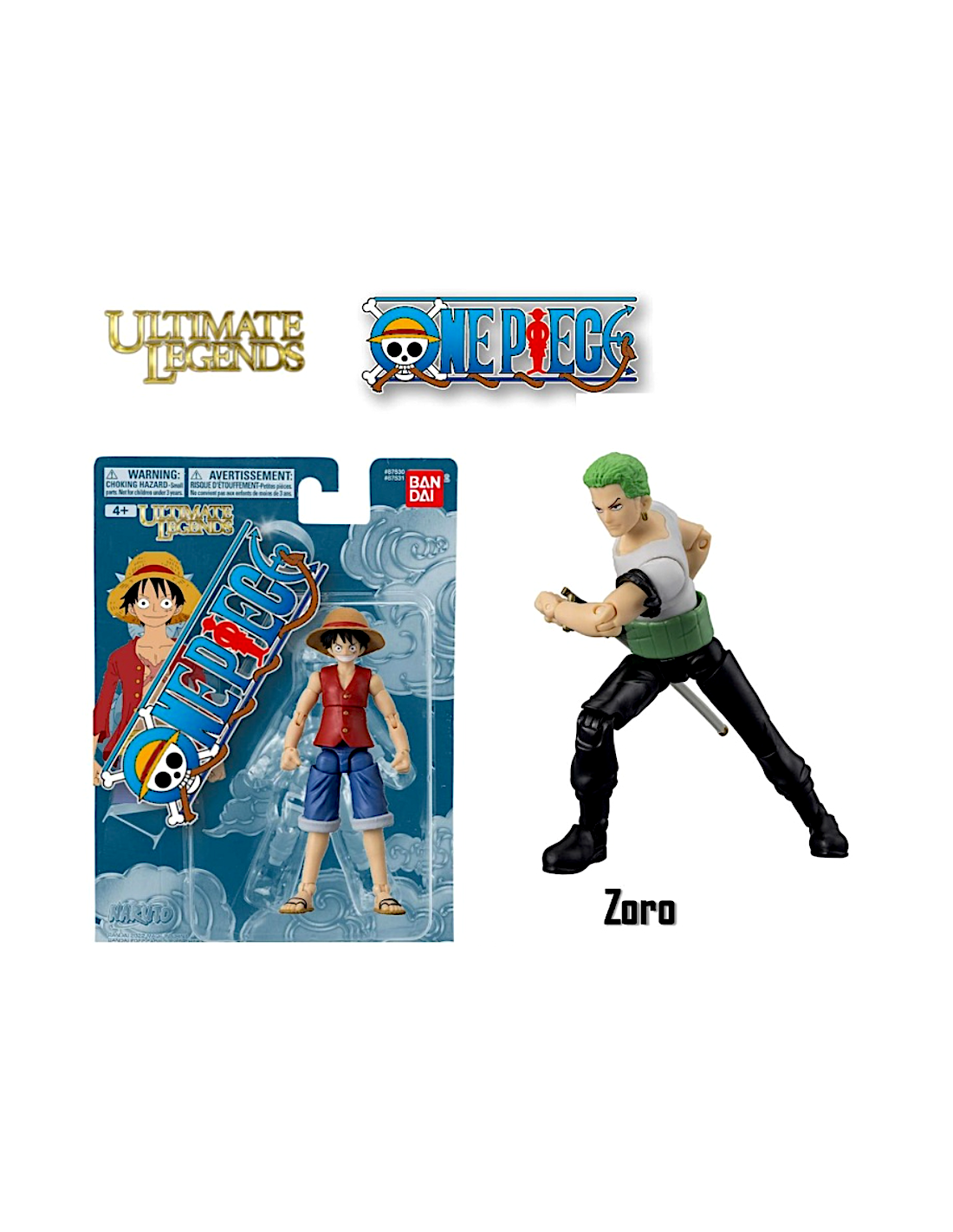 ONE PIECE T13109 ZORO PERSONAGGIO 12CM