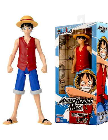 GIOCATTOLO PUBBLICIZZATO: vendita online BANDAI, ANIME HEROES MEGA, ONE PIECE, MONKEY D. LUFFY, FIGURA 30 CM, ACTION FIGURE A...