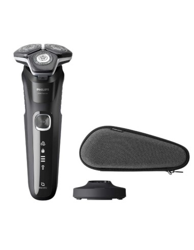 Philips Serie 5000 Rasoio Elettrico Wet & Dry con testine flessibili a 360° e tecnologia SkinIQ.