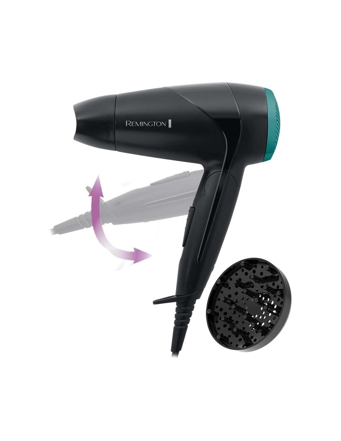 Remington Asciugacapelli On the Go D1500 2000W Pieghevole da Viaggio | Shop in Casa