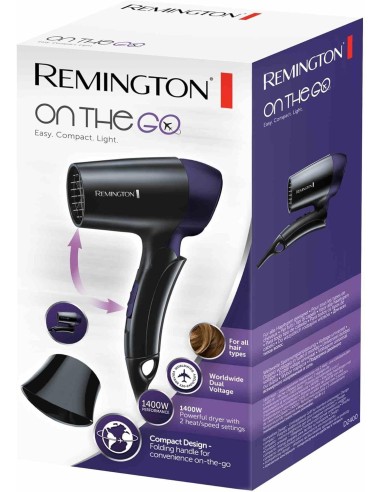 Remington Asciugacapelli da Viaggio D2400 1400W Pieghevole On the Go | Shop in Casa