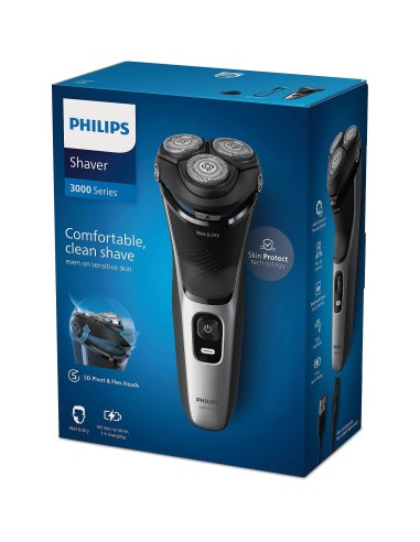 Philips Rasoio Elettrico S3143/00 Wet & Dry Serie 3000, Lame PowerCut | Shop in Casa