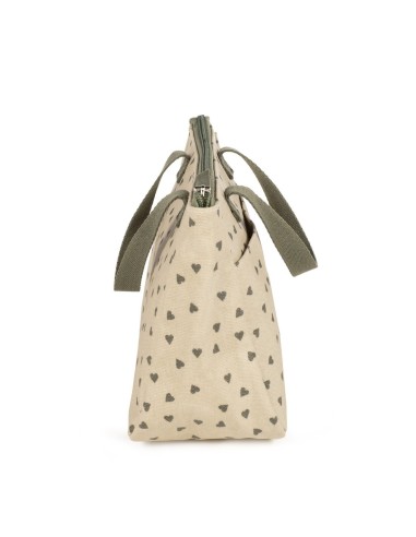 Neceser Corazones Poppy Musgo Walking Mum Pasito a Pasito | Shop in Casa