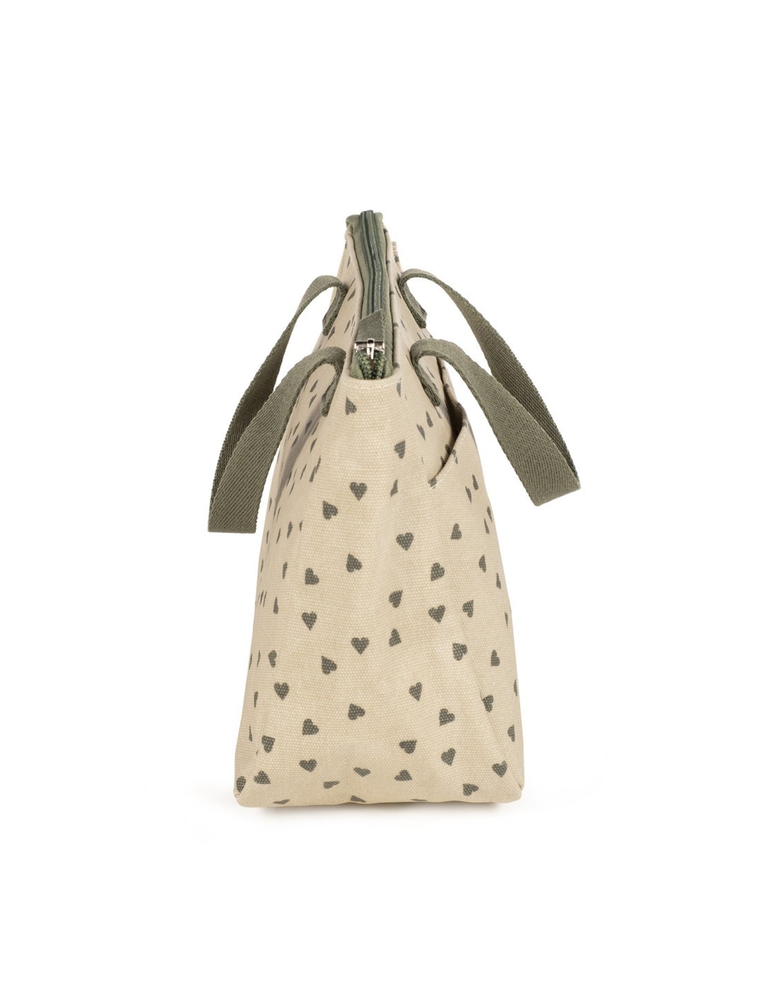 Neceser Corazones Poppy Musgo Walking Mum Pasito a Pasito | Shop in Casa