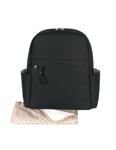 Pasito a Pasito Zaino London Black con Fasciatoio Coordinato | Eleganza e Praticità
