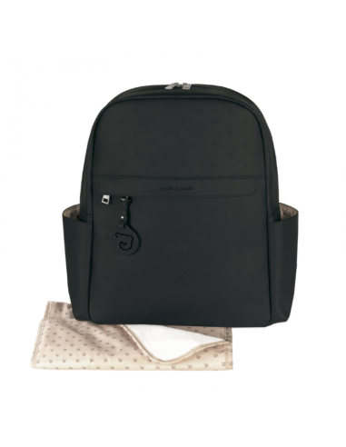Pasito a Pasito Zaino London Black con Fasciatoio Coordinato | Eleganza e Praticità