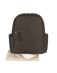 Pasito a Pasito – Zaino London Brown in similpelle con fasciatoio coordinato
