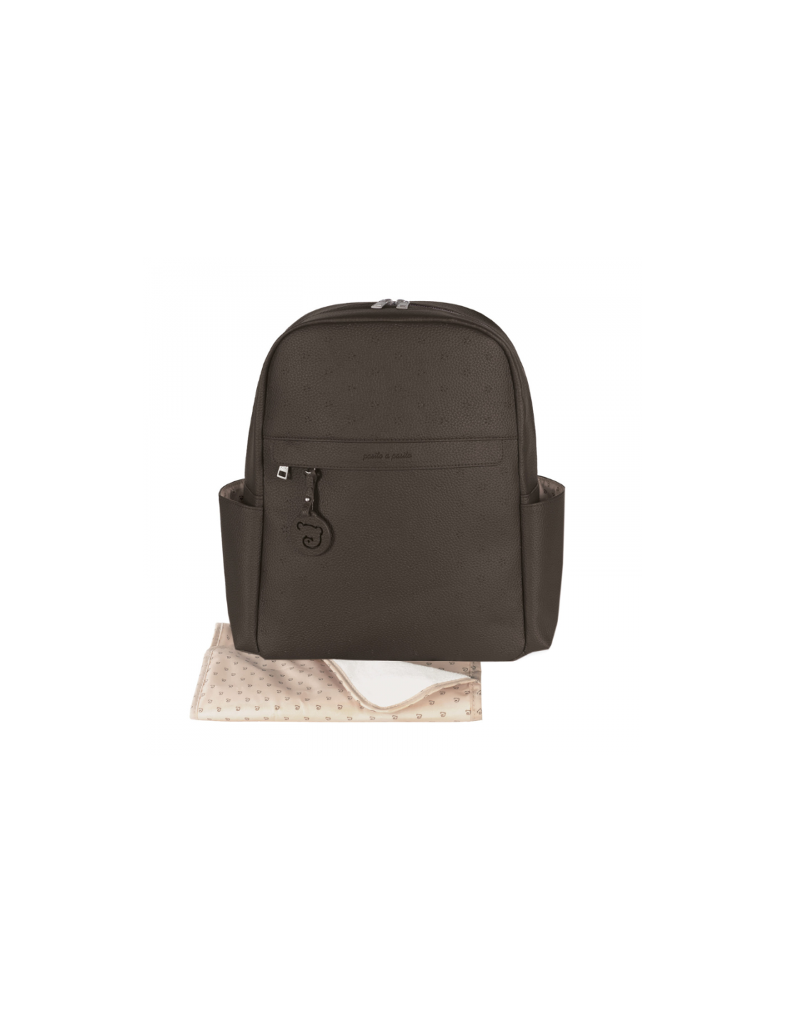 Pasito a Pasito – Zaino London Brown in similpelle con fasciatoio coordinato