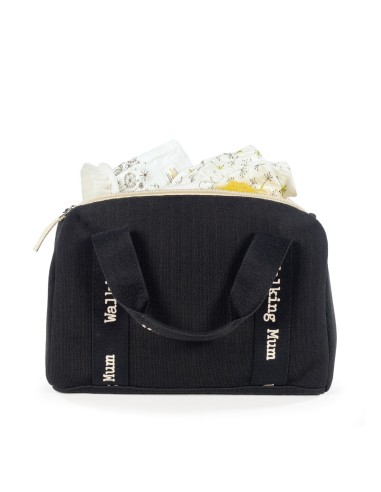 Mini Bag Pasito a Pasito ECO-MUM Black | Compatta e Impermeabile