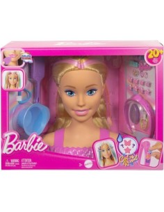 Mattel Barbie Testa Pettinabile Deluxe con capelli biondi e oltre 20 accessori per acconciature. 2
