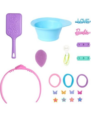 Mattel Barbie Testa Pettinabile Deluxe con 20 Accessori | Shopincasa.it
