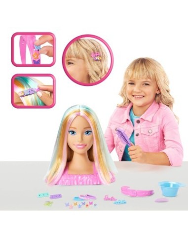 Mattel Barbie Testa Pettinabile Deluxe con 20 Accessori | Shopincasa.it