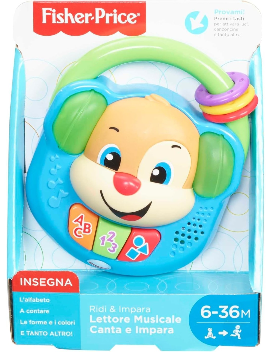 Fisher-Price Lettore Musicale Canta e Impara Cagnolino | Shopincasa.it