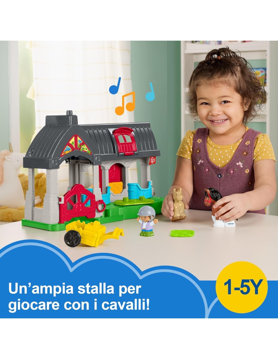 Fisher-Price Little People Maneggio dei Cavalli per bambini 1+ su Shopincasa.it