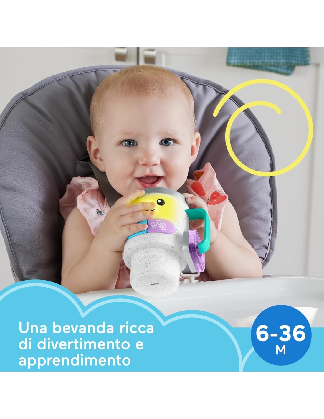 Fisher-Price Tazza da Caffè Ridi & Impara per bambini 6+ mesi su Shopincasa.it