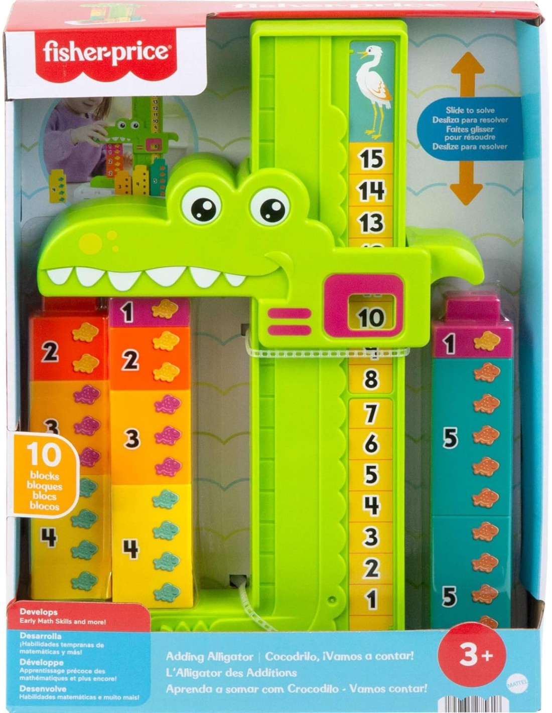 Fisher-Price Coccodrillo Conta e Somma educativo 3+ anni su Shopincasa.it