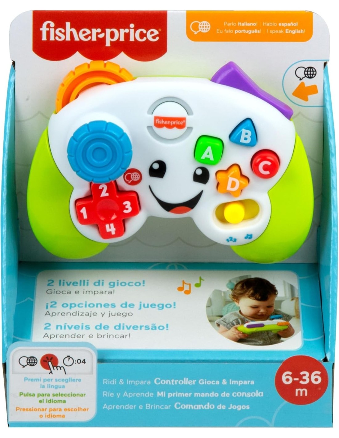 Fisher-Price Controller Gioca & Impara Ridi & Impara 6+ Mesi | Shopincasa.it