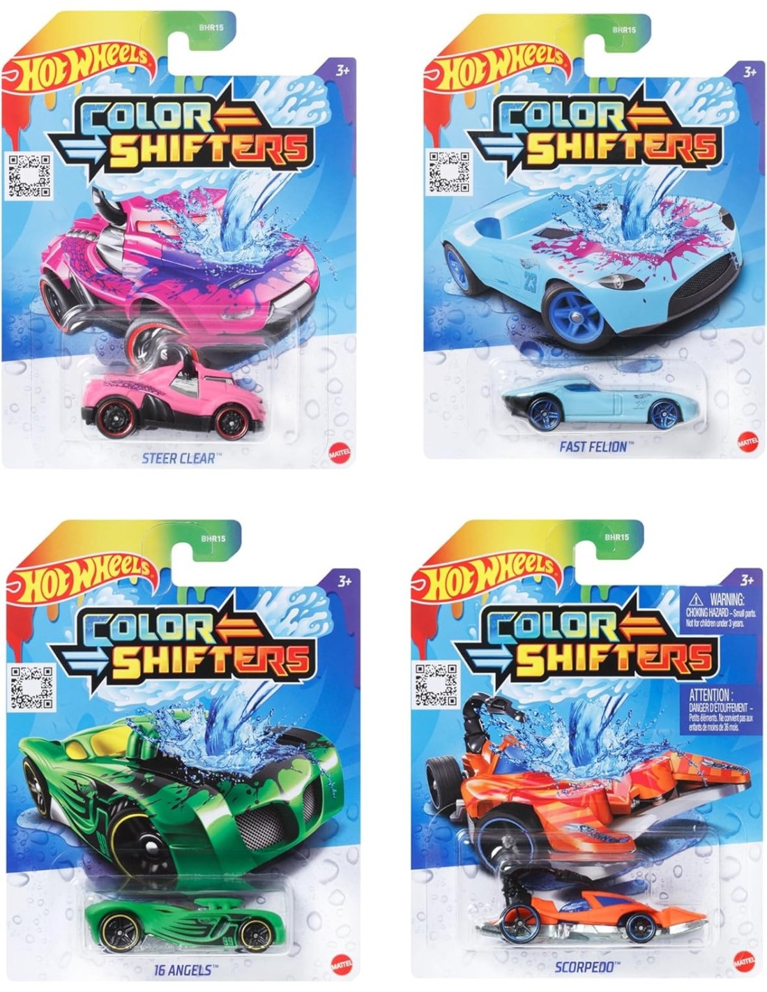 HOT WHEELS BHR15 AUTO CAMBIA COLORE ASSORTITO MATTEL su Shop in Casa