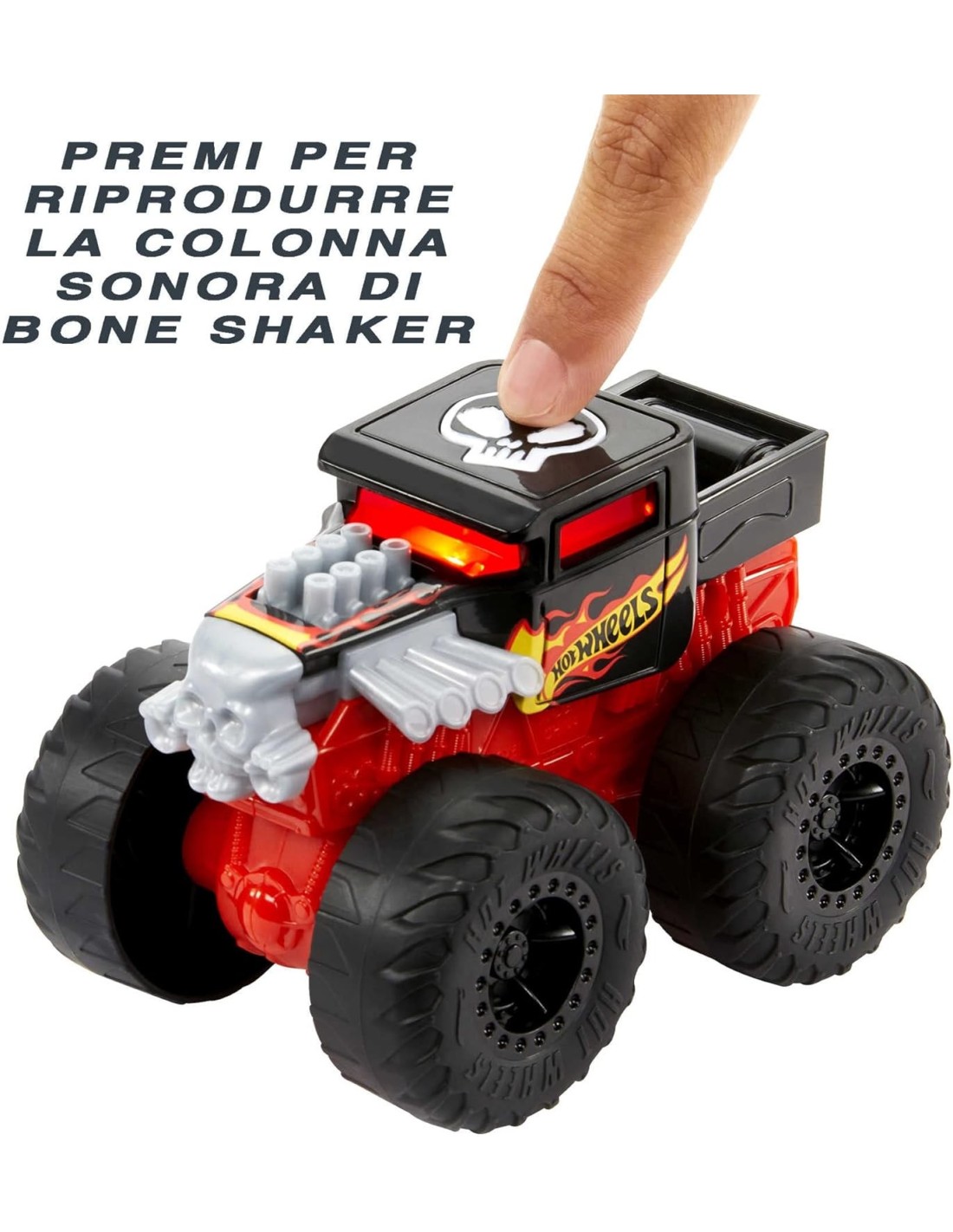 Hot Wheels Monster Trucks Bone Shaker con Luci e Suoni | Shopincasa.it