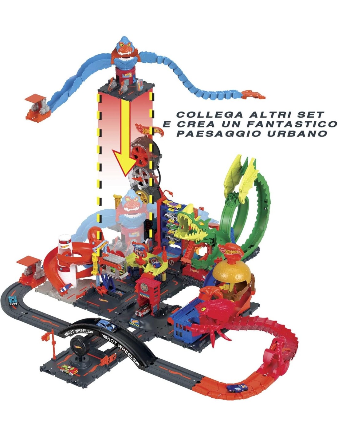 Hot Wheels City Gorilla Attacco Distruttivo con Macchinina | Shopincasa.it