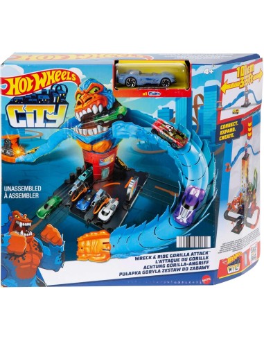 Hot Wheels City Gorilla Attacco Distruttivo con Macchinina | Shopincasa.it