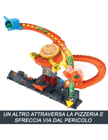 HOT WHEELS HTN81 PISTA COBRA PIZZA SHOP su Shop in Casa