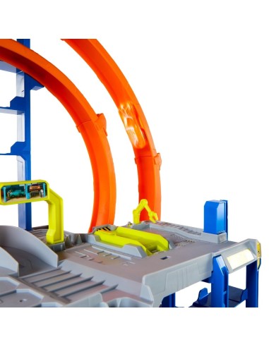 Hot Wheels JBM74 Mega Loop Garage playset con ascensore e loop | Shop in Casa