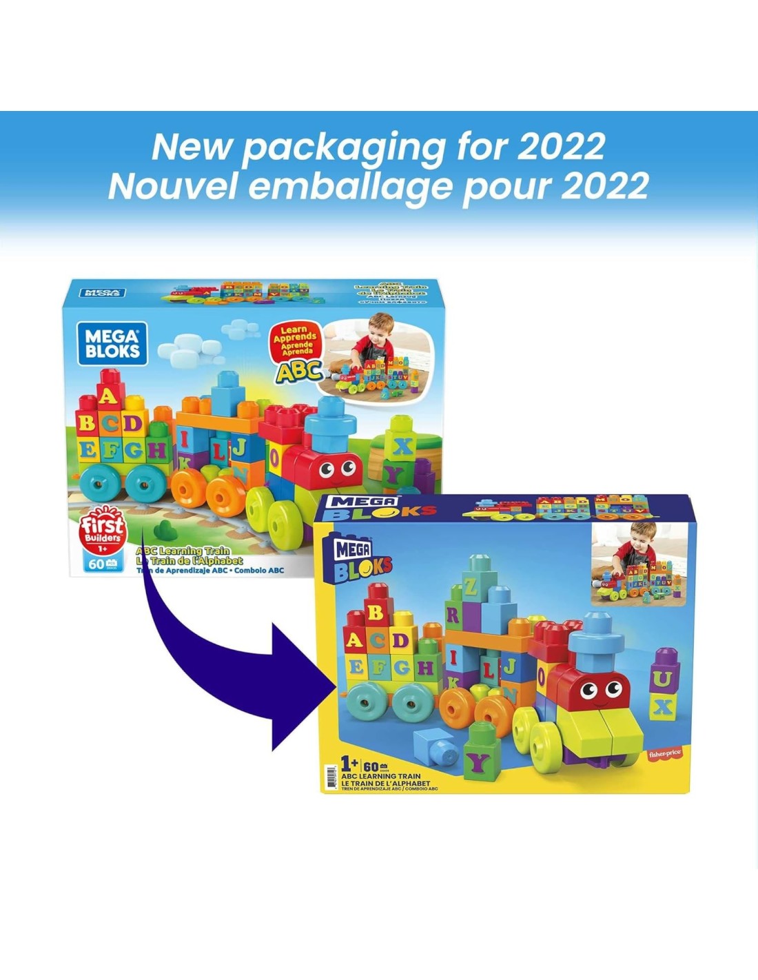 Mega Bloks Trenino Impara l’Alfabeto | Giocattoli Educativi Shopincasa.it
