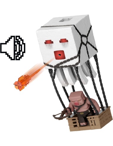 Ghast Attacco Esplosivo Minecraft con Piglin Guerriero | Shopincasa.it