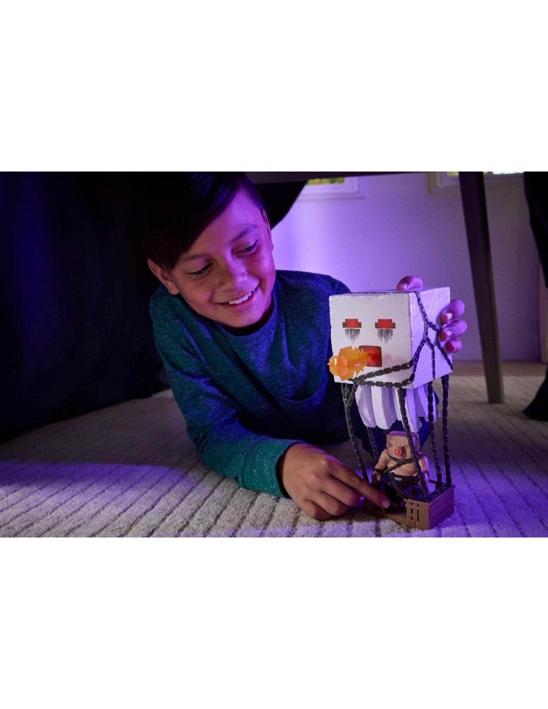Ghast Attacco Esplosivo Minecraft con Piglin Guerriero | Shopincasa.it