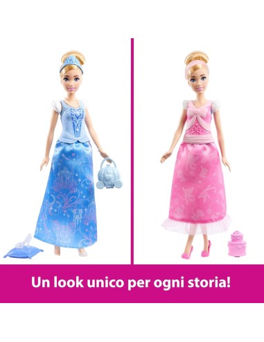 Cenerentola Disney Princess 2 Storie in 1 con 2 Look e Accessori | Shopincasa.it