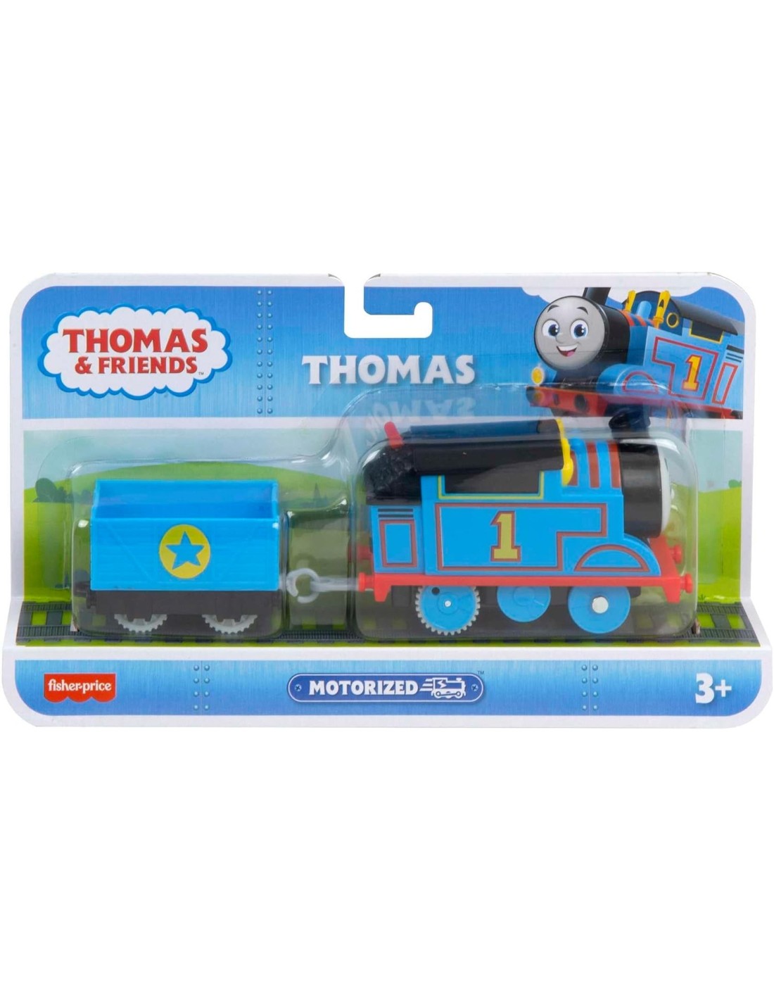 Il Trenino Thomas motorizzato con vagone incluso – perfetto per creare avventure ferroviarie con piste e accessori compatibili.