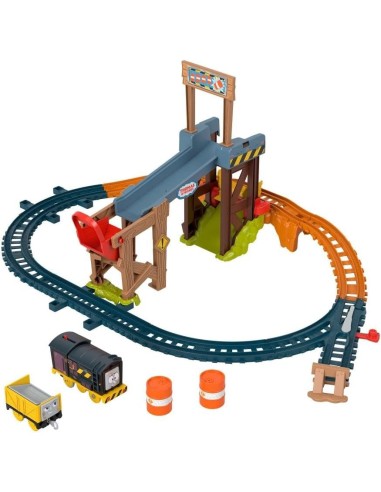 Il Trenino Thomas – Pista Cantiere di Diesel con Veicoli Motorizzati | Shopincasa.it