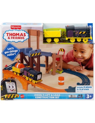 Il Trenino Thomas – Pista Cantiere di Diesel con Veicoli Motorizzati | Shopincasa.it