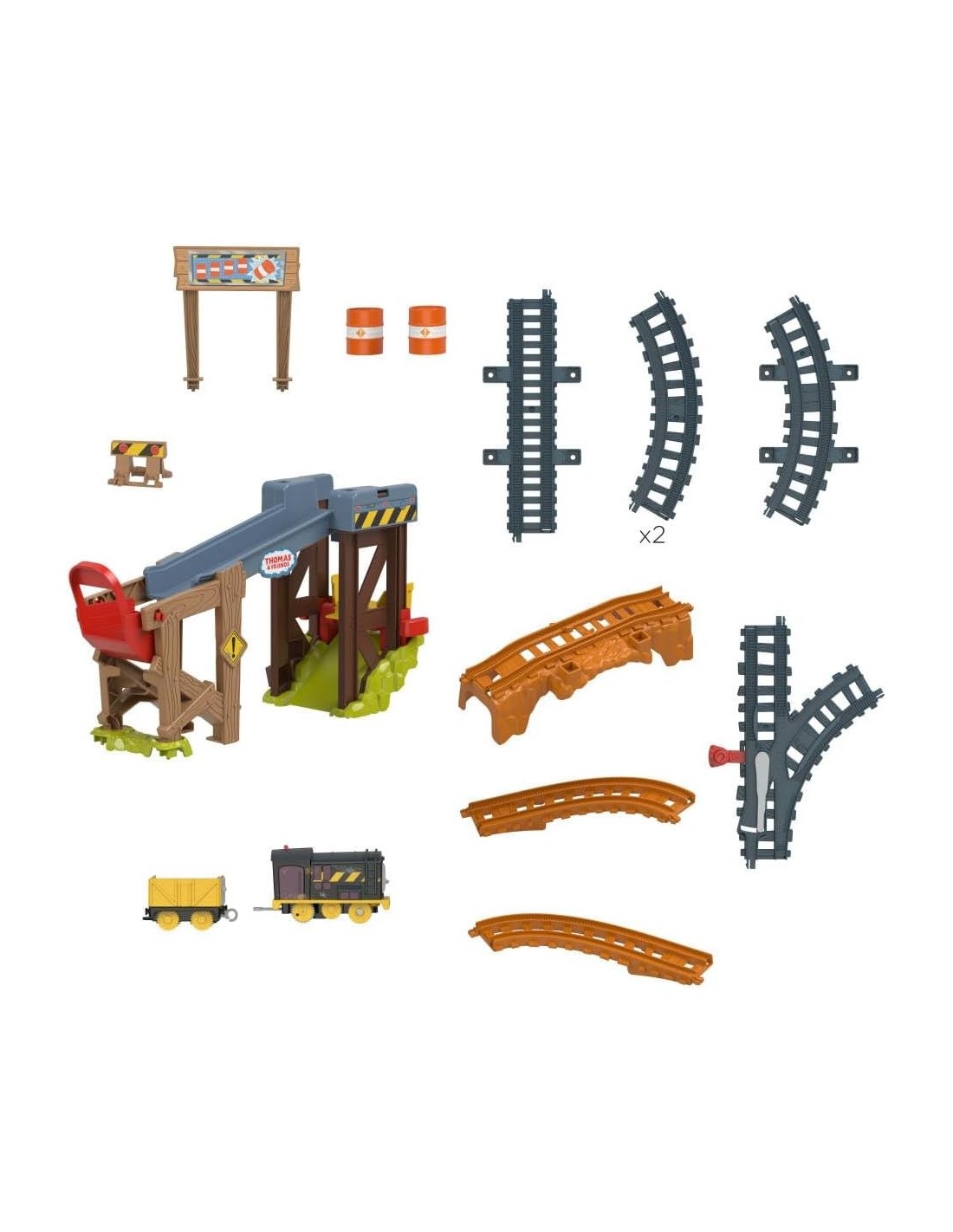 Il Trenino Thomas – Pista Cantiere di Diesel con Veicoli Motorizzati | Shopincasa.it