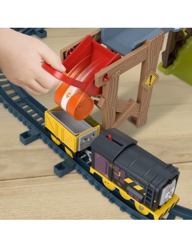 Il Trenino Thomas – Pista Cantiere di Diesel con Veicoli Motorizzati | Shopincasa.it