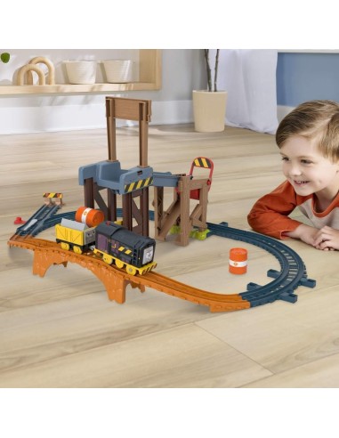Il Trenino Thomas – Pista Cantiere di Diesel con Veicoli Motorizzati | Shopincasa.it