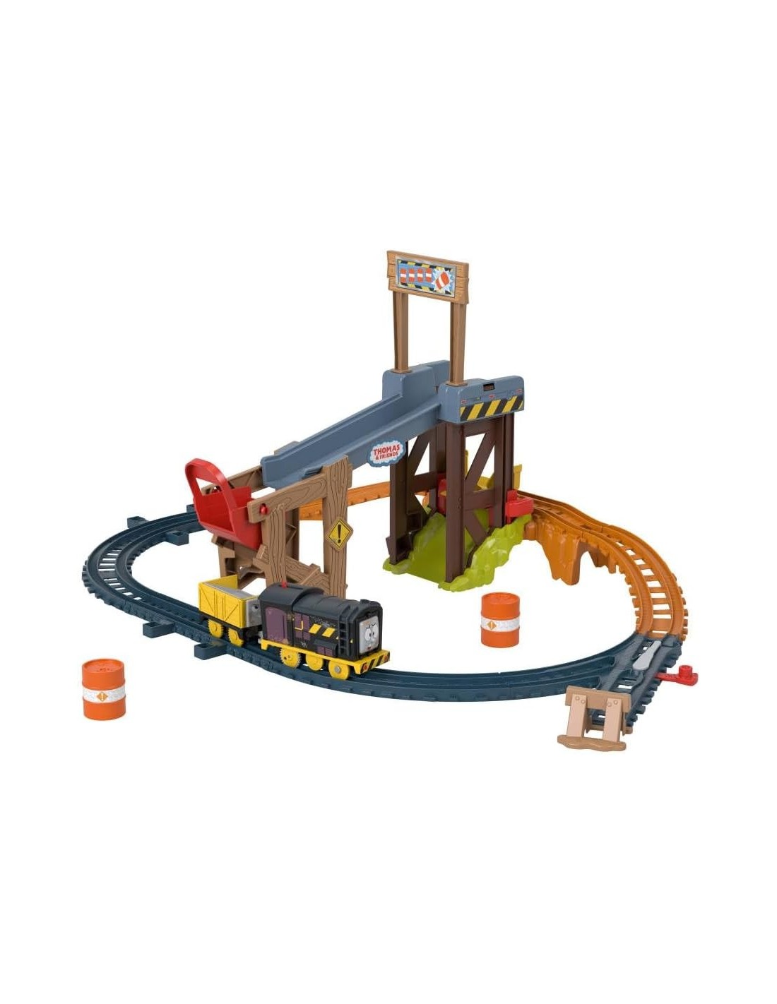 Il Trenino Thomas – Pista Cantiere di Diesel con Veicoli Motorizzati | Shopincasa.it